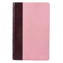 Cargar imagen en el visor de la galería, KJV BIBLE BROWN PINK FAUX LEATHER GIANT PRINT KJV