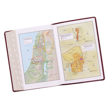 Cargar imagen en el visor de la galería, KJV BIBLE BURGUNDY FAUX LEATHER SUPER GIANT PRINT WITH INDEX KJV