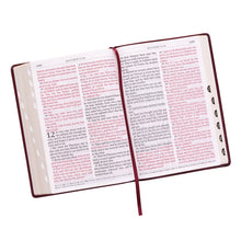 Cargar imagen en el visor de la galería, KJV BIBLE BURGUNDY FAUX LEATHER SUPER GIANT PRINT WITH INDEX KJV