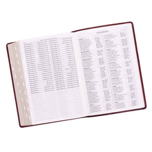 Cargar imagen en el visor de la galería, KJV BIBLE BURGUNDY FAUX LEATHER SUPER GIANT PRINT WITH INDEX KJV