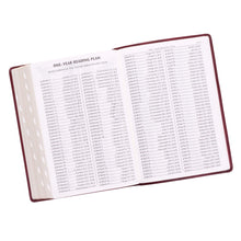 Cargar imagen en el visor de la galería, KJV BIBLE BURGUNDY FAUX LEATHER SUPER GIANT PRINT WITH INDEX KJV