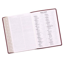 Cargar imagen en el visor de la galería, KJV BIBLE BURGUNDY FAUX LEATHER SUPER GIANT PRINT WITH INDEX KJV