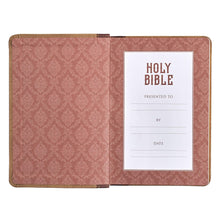 Cargar imagen en el visor de la galería, KJV BIBLE BROWN TWO TONE FAUX LEATHER