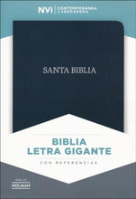 Cargar imagen en el visor de la galería, NVI BIBLIA LETRA GIGANTE NEGRO PIEL FABRICADA CON ÍNDICE
