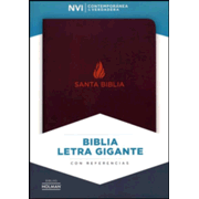 Cargar imagen en el visor de la galería, NVI BIBLIA LETRA GIGANTE MARRÓN PIEL FABRICADA