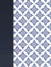 Cargar imagen en el visor de la galería, NVI BIBLIA DE APUNTES- BLANCO Y AZUL SIMIL PIEL