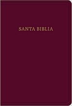 Cargar imagen en el visor de la galería, RVR1960 BIBLIA TAMAÑO MANUAL LETRA GRANDE VINO PIEL IMITACIÓN
