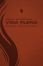 Cargar imagen en el visor de la galería, BIBLIA DE ESTUDIO VIDA PLENA PARA JÓVENES- PIEL MARRÓN Y TAN RVR 1960 ENCENDIENDO UNA GENERACIÓN EN LA VIDA DEL ESPÍRITU
