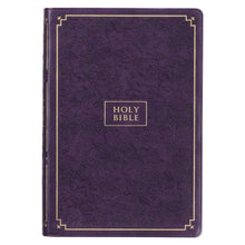 Cargar imagen en el visor de la galería, KJV BIBLE PURPLE GIANT PRINT FULL SIZE INDEX FAUX LEATHER