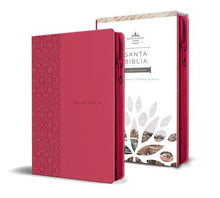 Cargar imagen en el visor de la galería, RVR60 BIBLIA LETRA GRANDE SIMIL PIEL FUCSIA CREMALLERA TAMAÑO MANUAL