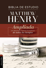 Cargar imagen en el visor de la galería, BIBLIA DE ESTUDIO MATTHEW HENRY- TAPA DURA CON ÍNDICE