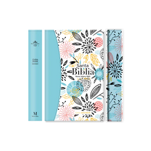 Cargar imagen en el visor de la galería, SANTA BIBLIA REINA VALERA 1960-  LETRA GRANDE FONT 12- PASTA FLEXIBLE MULTIFLORAL