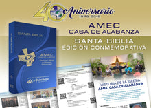 Cargar imagen en el visor de la galería, BIBLIA AMEC RVR1960 - EDICIÓN CONMEMORATIVA 40 ANIVERSARIO 1978-2018