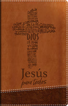 Cargar imagen en el visor de la galería, RVR1960 SANTA BIBLIA DE PROMESAS JESÚS PARA TODOS- LETRA GRANDE- TAMAÑO MANUAL- PIEL ESPECIAL
