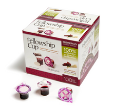 Cargar imagen en el visor de la galería, Fellowship Cup ® – VASO COMUNIÓN CON OBLEA-PRE-SERVIDA