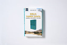 Cargar imagen en el visor de la galería, BIBLIA REINA VALERA 1960 TIERRA SANTA ULTRA FINA LETRA GRANDE- TURQUESA CON CIERRE Y CONCORDANCIA