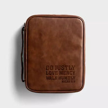 Cargar imagen en el visor de la galería, BIBLE COVER DO JUSTLY LOVE MERCY WALK HUMBLY MICAH 6: 8
