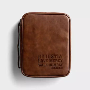 BIBLE COVER DO JUSTLY LOVE MERCY WALK HUMBLY MICAH 6: 8