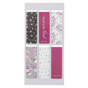 MAGNETIC BOOKMARK PINK ROSES