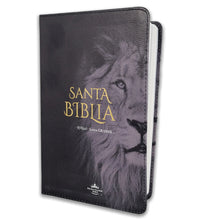 Cargar imagen en el visor de la galería, RVR60 BIBLIA CUBIERTA FLEX LEÓN 12 PUNTOS LETRA GRANDE
