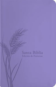 BIBLIA DE PROMESAS REINA VALERA 1960 TAMAÑO MANUAL LETRA GRANDE PIEL LAVANDA