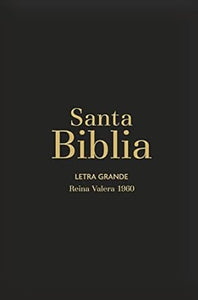 BIBLIA REINA VALERA 1960- LETRA GRANDE FONT 12 TAMAÑO MANUAL NEGRO VINILO CON INDICE Y CIERRE