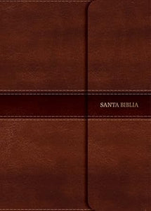 BIBLIA NVI LETRA GRANDE TAMAÑO MANUAL- MARRÓN CON ÍINDICE Y SOLAPA CON IMÁN
