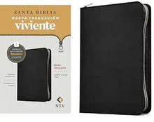 Cargar imagen en el visor de la galería, NTV BIBLIA COMPACTA CON ZIPPER PIEL  CON FILAMENT 6 PUNTOS
