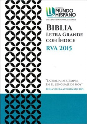 BIBLIA RVA 2015 LETRA GRANDE CON ÍNDICE