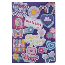 Cargar imagen en el visor de la galería, NOTEBOOK SHINE FOR JESUS PURPLE STICKERS
