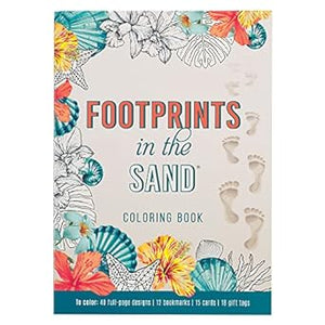 FOOTPRINTS IN SAND  COLORING BOOK