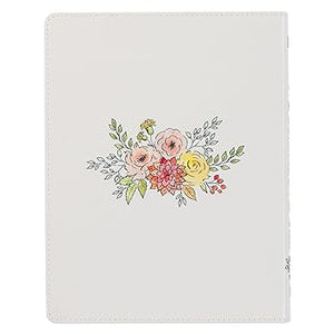 MY CREATIVE BIBLE- KING JAMES VERSION- PEARLIZED WHITE FAUX LEATHER