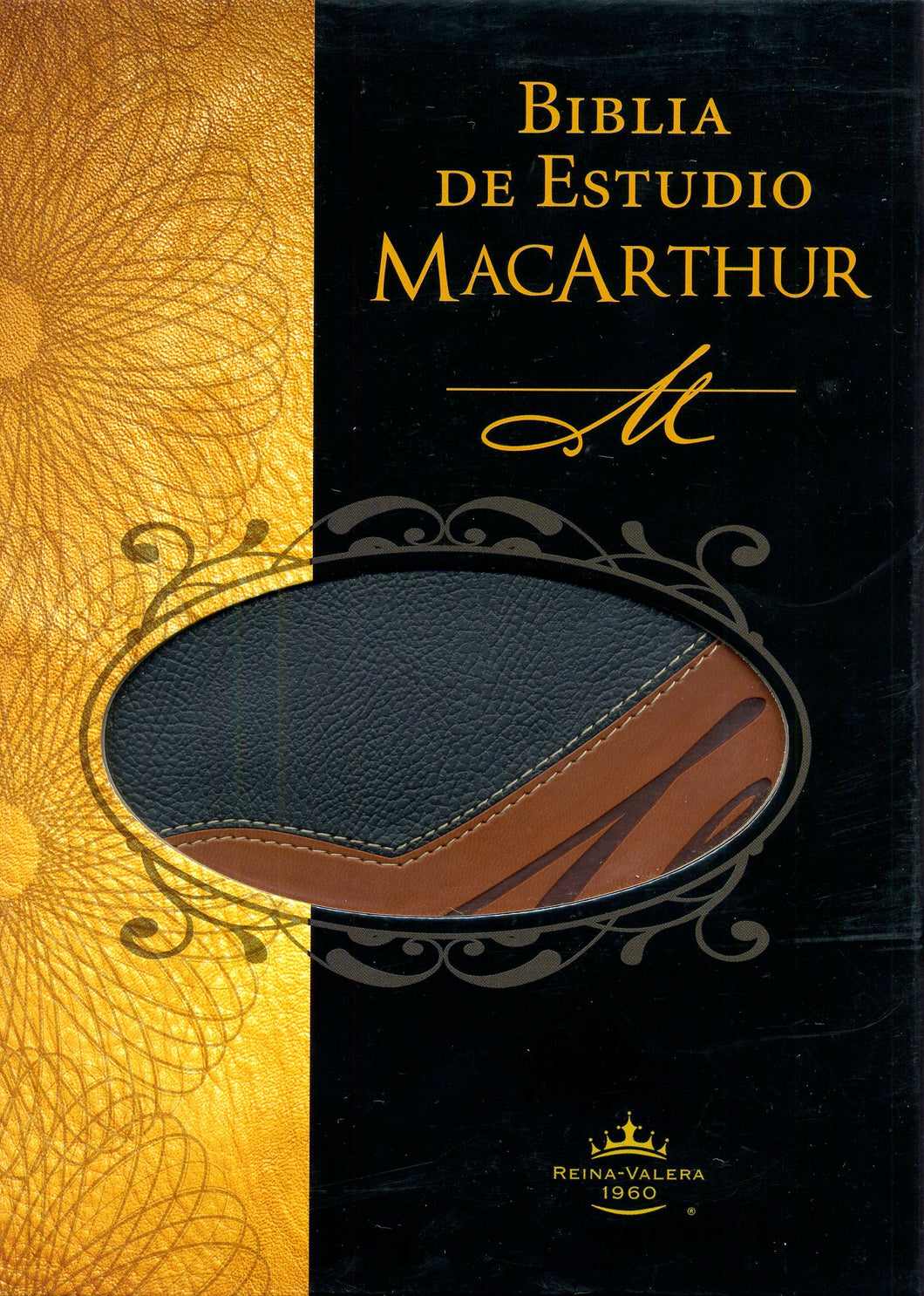 RV1960 BIBLIA DE ESTUDIO MACARTHUR SIMIL PIEL DUO TONO REINA VALERA 1960