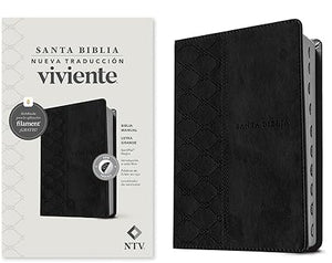 BIBLIA MANUAL NUEVA TRADUCCIÓN VIVIENTE LETRA GRANDE CON FILAMENT- SENTIPIEL NEGRO