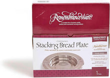 Cargar imagen en el visor de la galería, COMMUNION STACKING BREAD PLATE - SILVER FINISH STAINLESS STEEL REMEMBRANCEWARE
