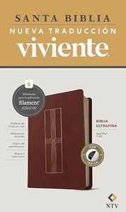 BIBLIA ULTRAFINA NUEVA TRADUCCIÓN VIVIENTE CON FILAMENT- SENTI PIEL  ÍNDICE