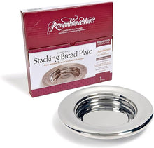 Cargar imagen en el visor de la galería, COMMUNION STACKING BREAD PLATE - SILVER FINISH STAINLESS STEEL REMEMBRANCEWARE
