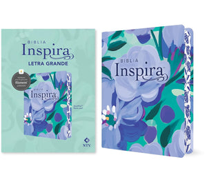 BIBLIA INSPIRA RAMOS AZUL LETRA GRANDE