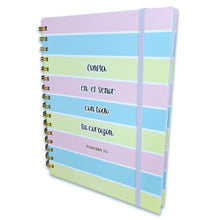 Cargar imagen en el visor de la galería, JOURNAL CONFIA EN EL SEÑOR CON TODO TU CORAZÓN- LIBRETA CON ANILLAS
