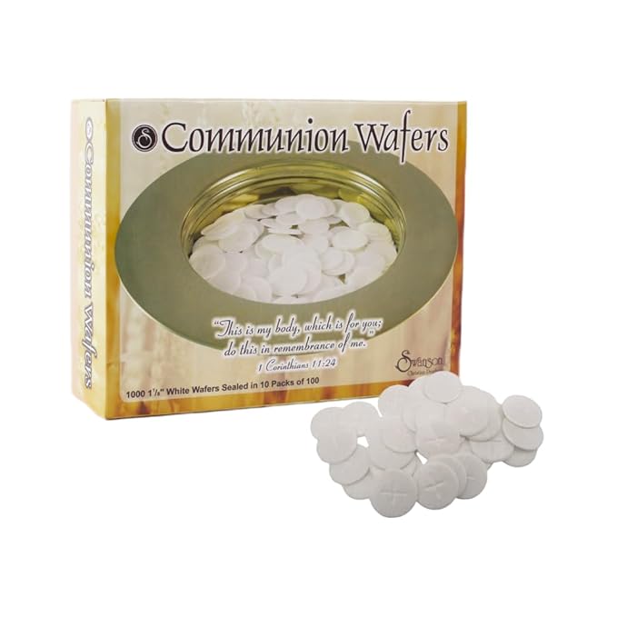 COMUNION BREAD ROUND WAFERS 1000CT
