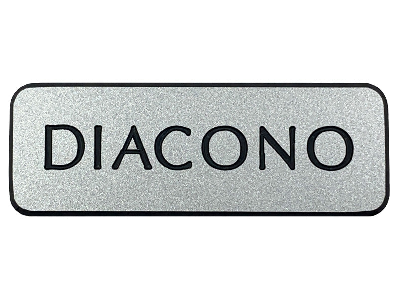 DIACONO BADGE SILVER MAGNET