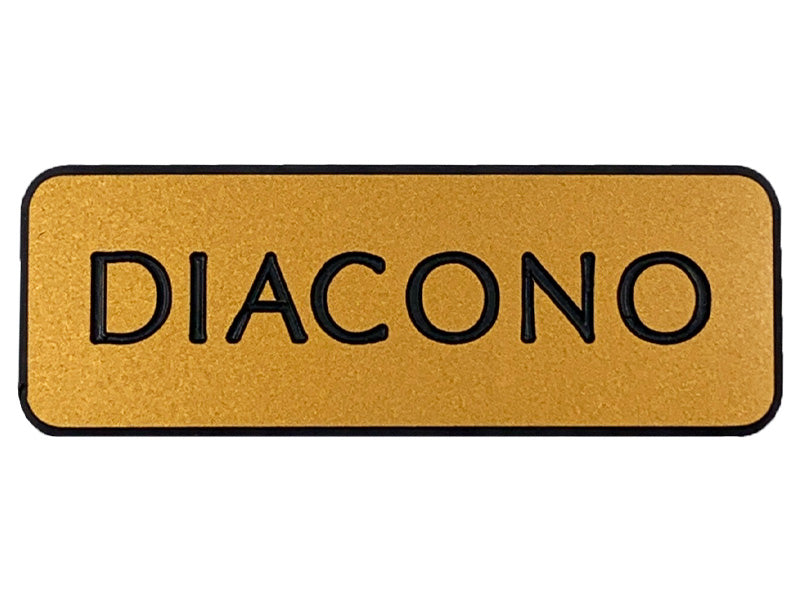 DIACONO BADGE GOLD PIN
