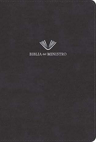 BIBLIA REINA VALERA DEL 1960 DEL MINISTRO EDICIÓN AMPLIADA NEGRO PIEL FABRICADA