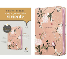 Cargar imagen en el visor de la galería, NTV BIBLIA COMPACTA CON ZIPPER PIEL  CON FILAMENT 6 PUNTOS
