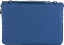 Cargar imagen en el visor de la galería, BIBLE COVER IT IS WELL BLUE FLORAL
