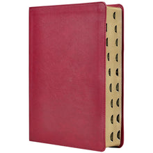 Cargar imagen en el visor de la galería, RVR BIBLIA TRASFONDO CULTURAL LEATHER SOFT  ROJO VINO
