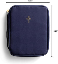 Cargar imagen en el visor de la galería, BIBLE COVER CROSS NAVY
