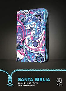 BIBLIA NTV COMPACT LAVANDA TELA CON ZIPPER