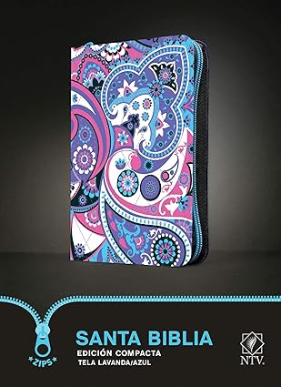 BIBLIA NTV COMPACT LAVANDA TELA CON ZIPPER