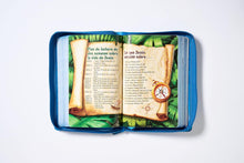 Cargar imagen en el visor de la galería, NBLA BIBLIA AVENTURA  AZUL- SÍMIL PIEL
